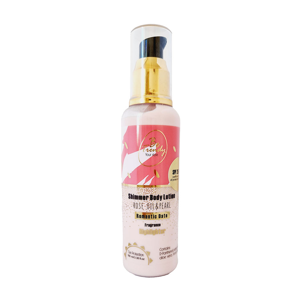 Лосьйон-шимер для тіла Be Trendy Highlighter Romantic Date, SPF 25, 100 мл